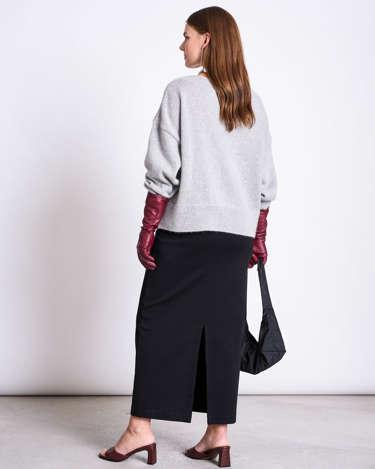 MAXI SKIRT BURNITA BLACK GOTS