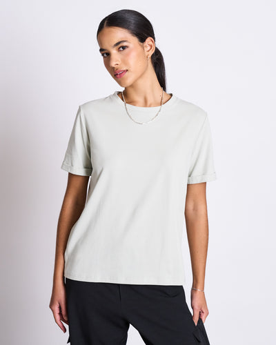 BRUSHED T-SHIRT BOY VINTAGE LACE GOTS