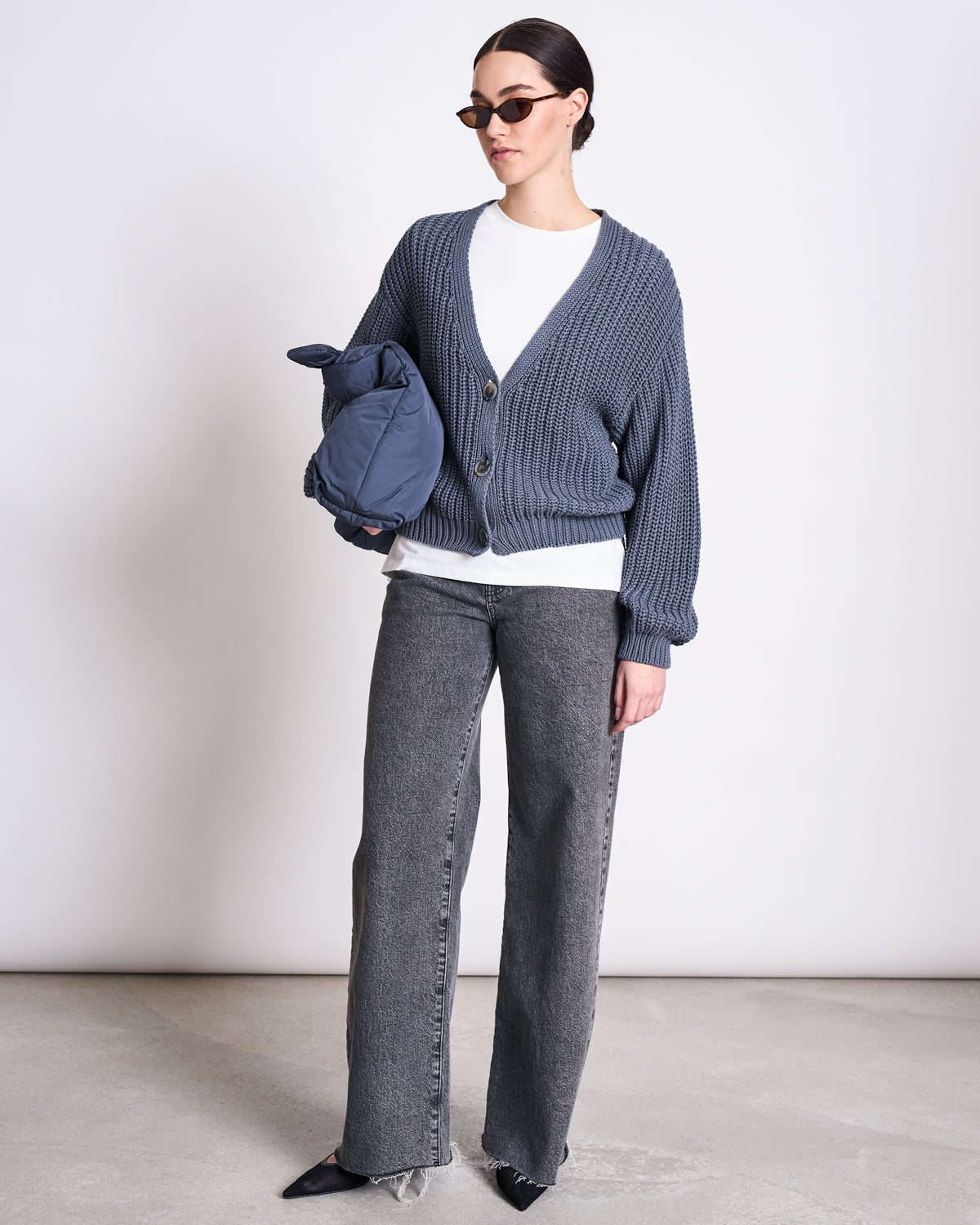 CHUNKY CARDIGAN LENA TURBULENCE GOTS