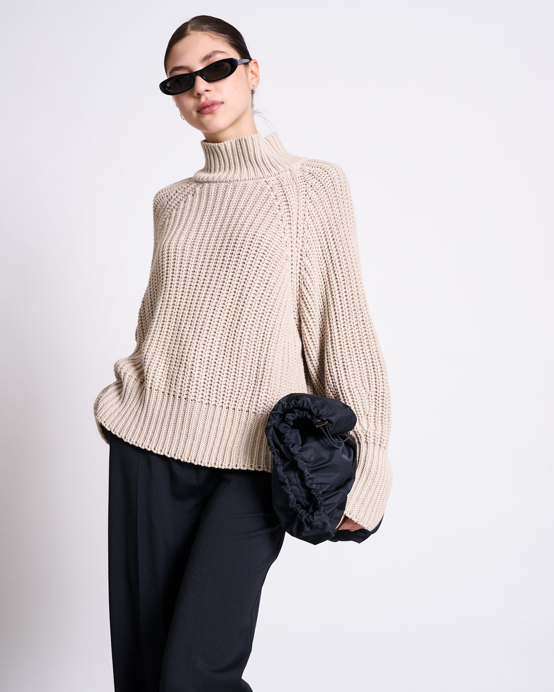 Juno turtle knit bodysuit andmary ivory② Juno turtle knit bodysuit