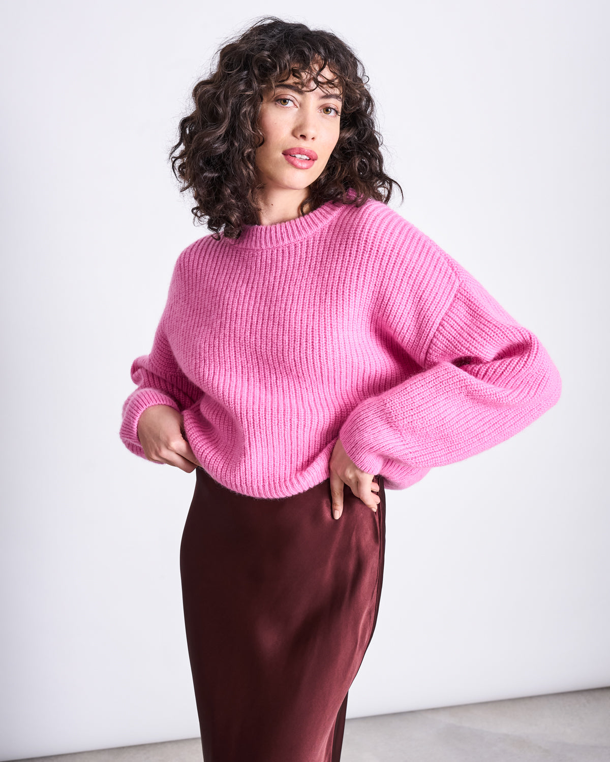 WOOLY JUMPER ANI BONBON PINK