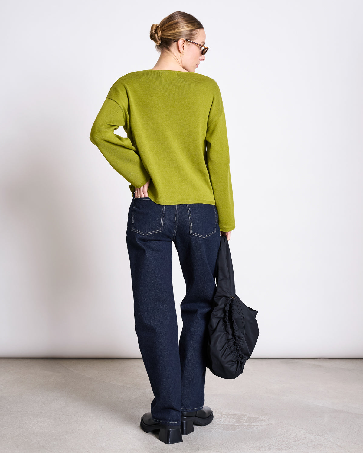 LIGHT KNIT JUMPER WILLIAMSBURG MOSSY PEAR GOTS