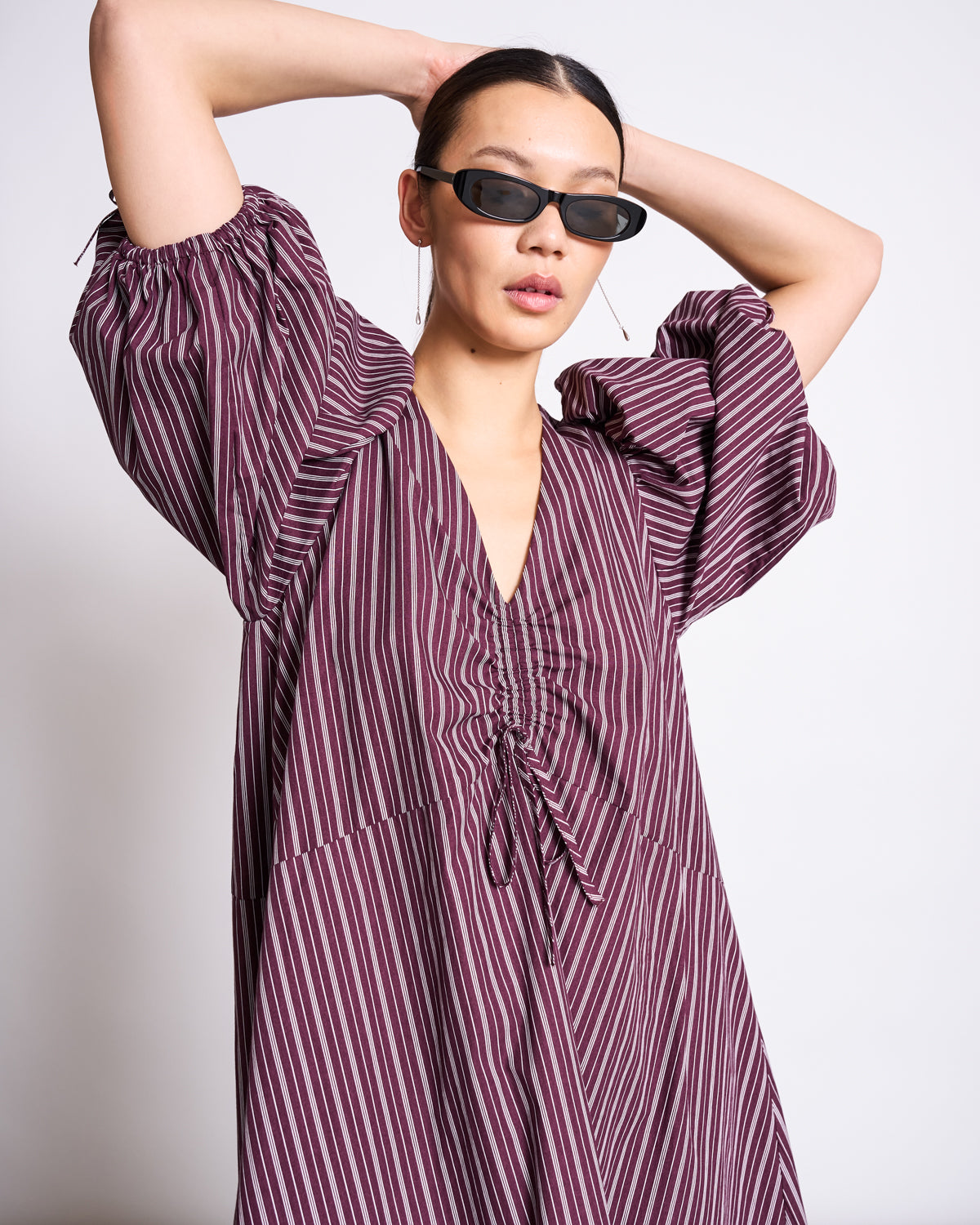 MAXI DRESS DANS CHERRY LACQUER WHITE STRIPED Dress jan-n-june 2