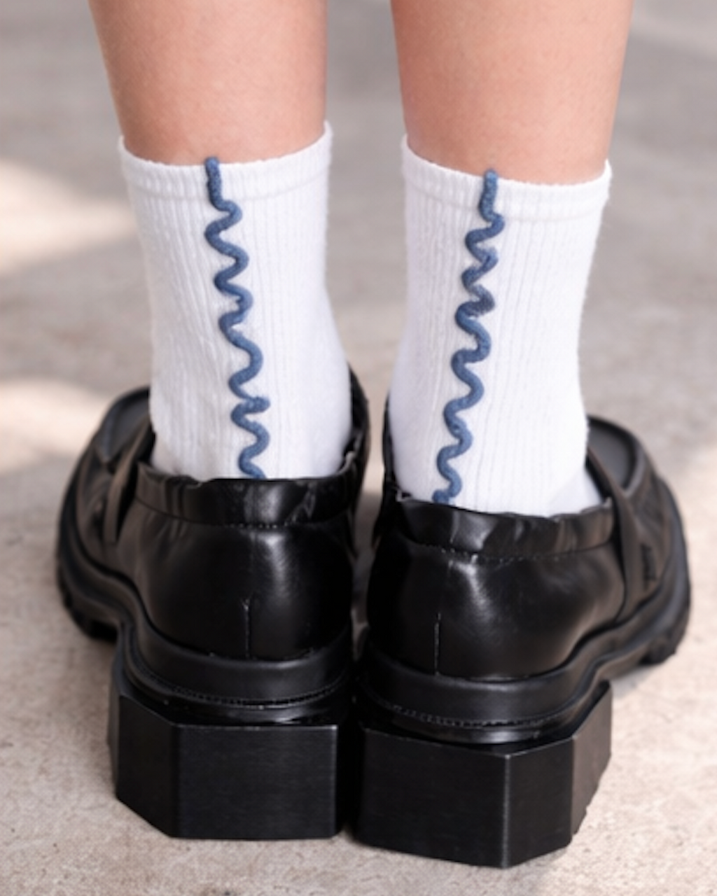 OVERLOCK SOCKS WHITE TURBULENCE