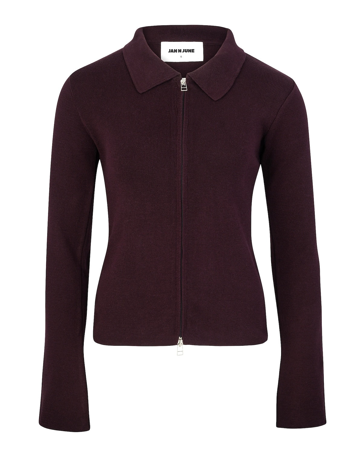 ZIP CARDIGAN TYRIE CHERRY LACQUER GOTS cardigan jan-n-june 1