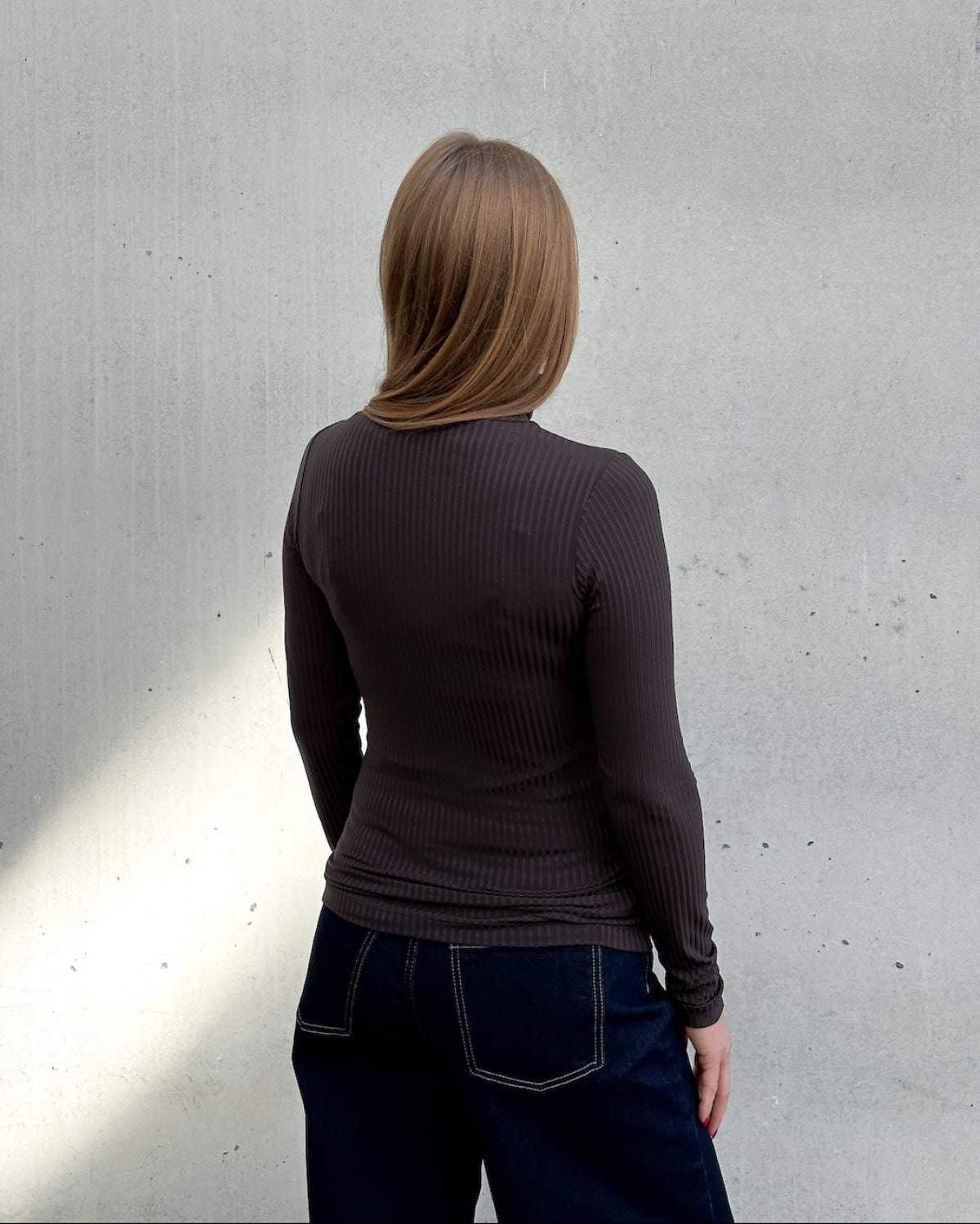 TENCEL™ LYOCELL RIB TURTLENECK MIO MUD
