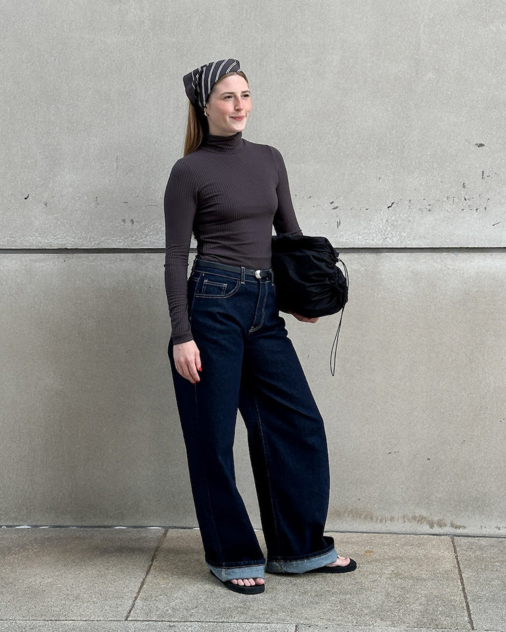 TENCEL™ LYOCELL RIB TURTLENECK MIO MUD