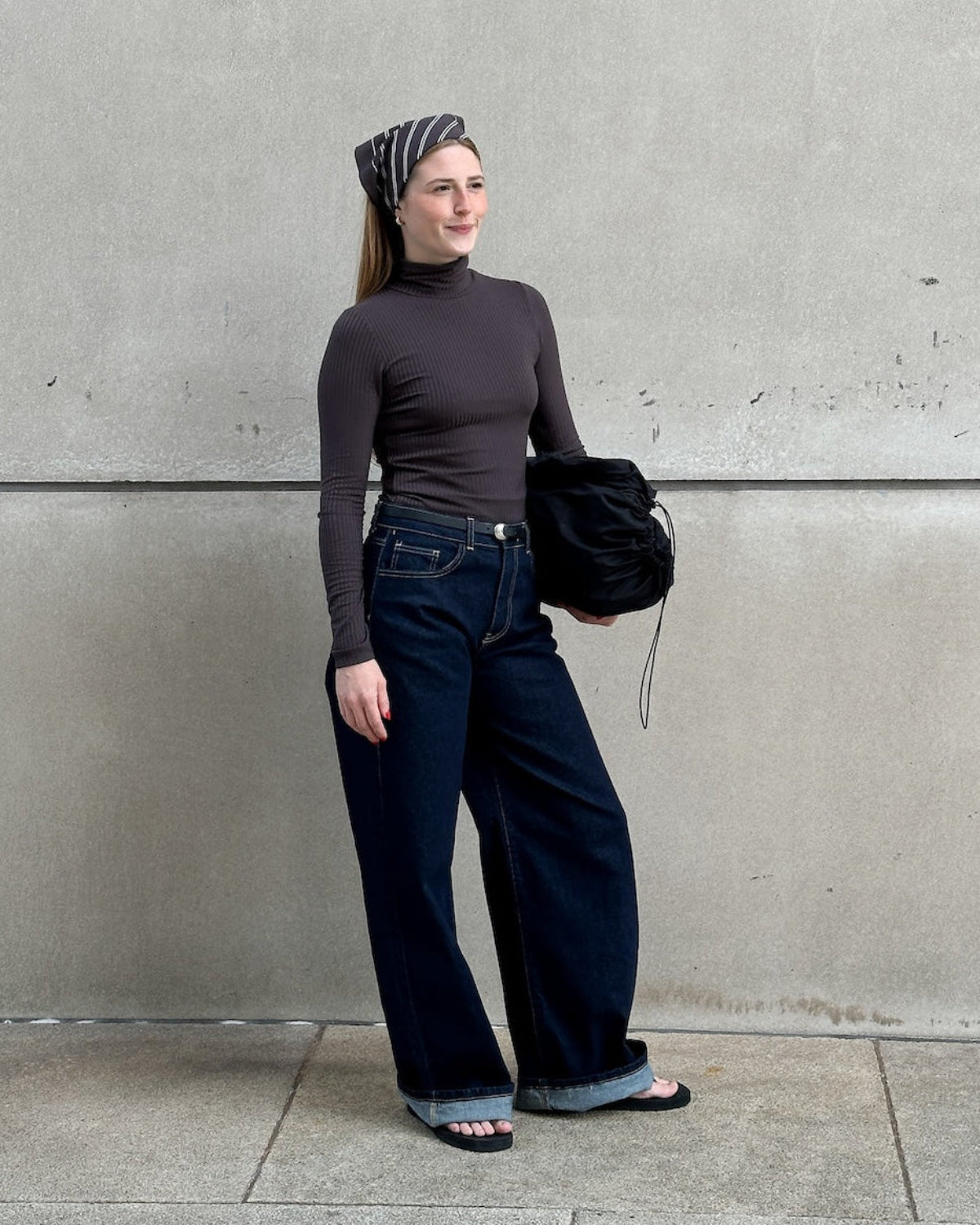 TENCEL™ LYOCELL RIB TURTLENECK MIO MUD