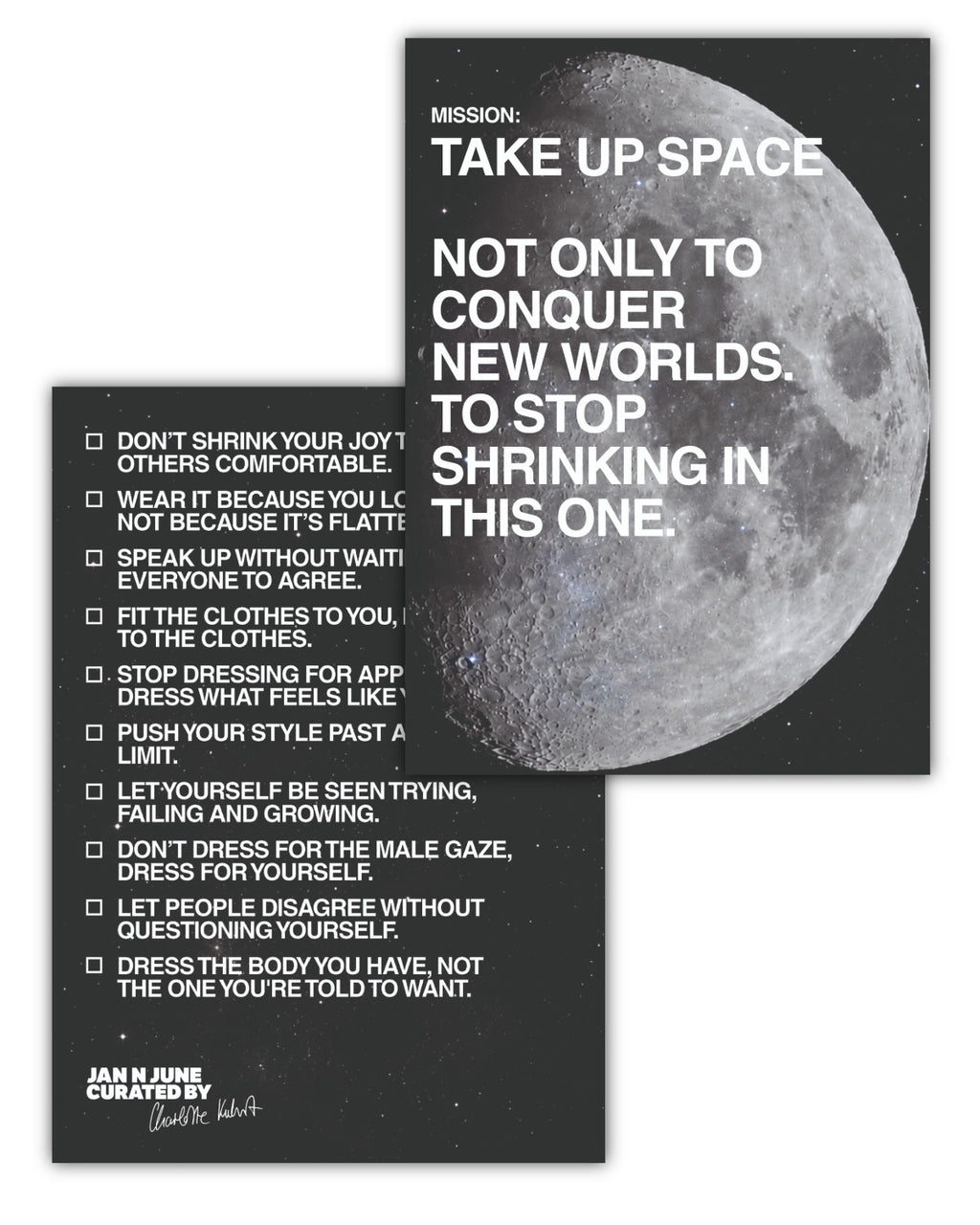 POSTCARD MISSION: TAKE UP SPACE Accessories jan-n-june 3