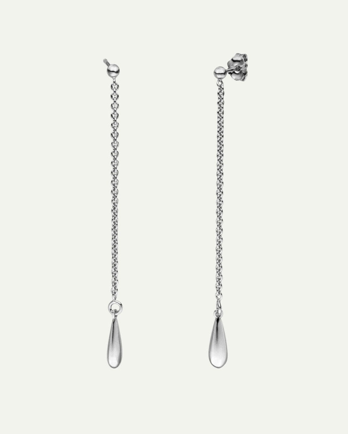 DEAR DARLING BERLIN DROP THREADER EARRINGS SILVER