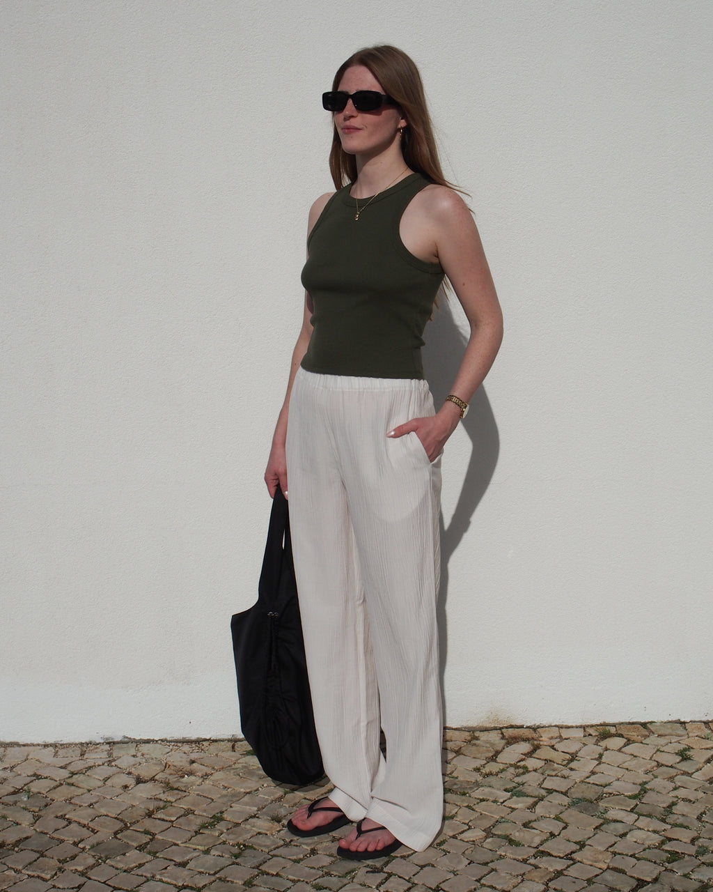 CRINKLE PANTS HAVA OFFWHITE Pants jan-n-june 6