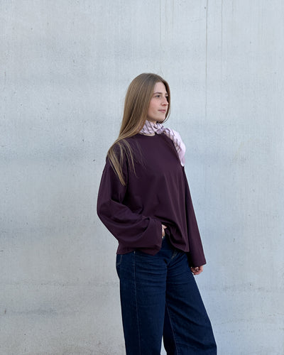 BOXY LONGSLEEVE ANKIRA CHERRY LACQUER