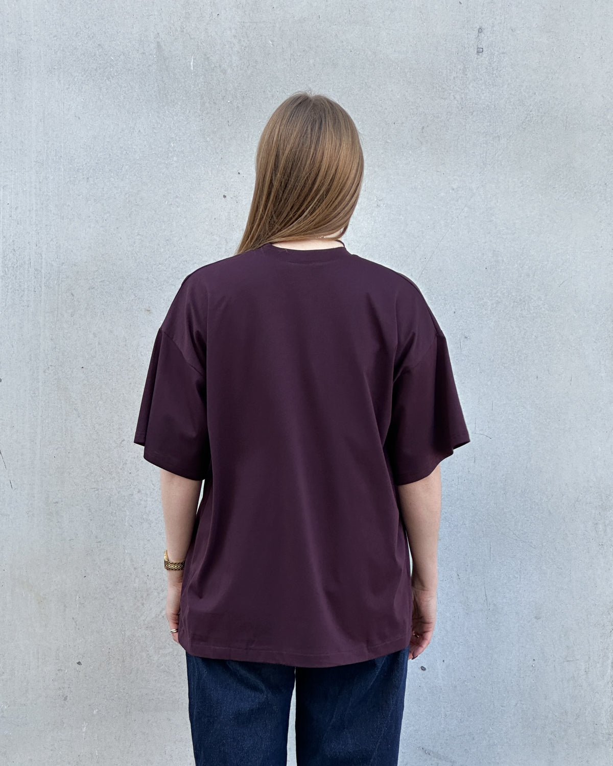 SLITTED T-SHIRT NADIL CHERRY LACQUER