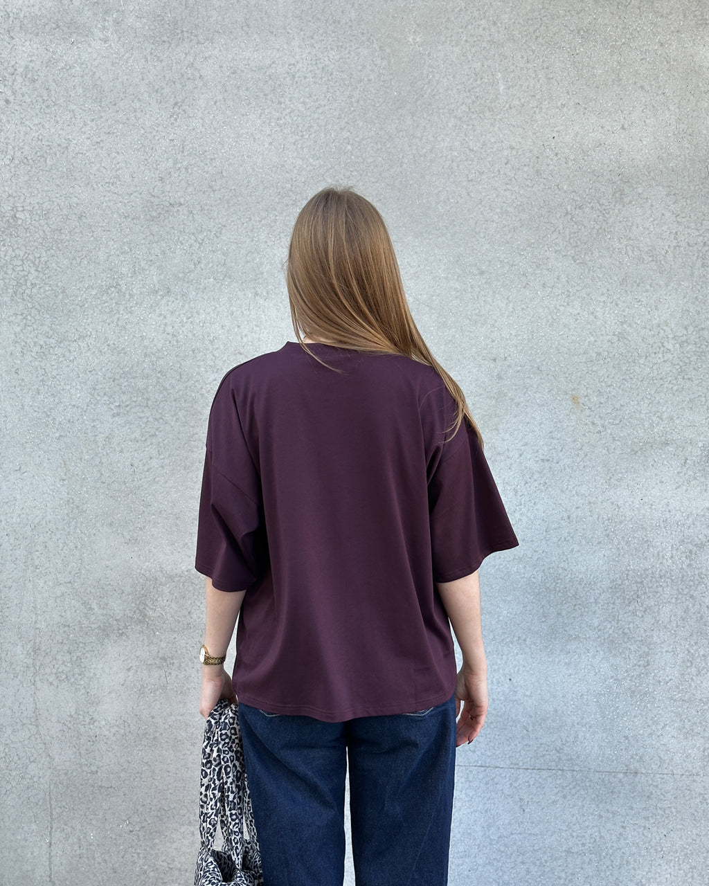 BOXY T-SHIRT TEMEL CHERRY LACQUER