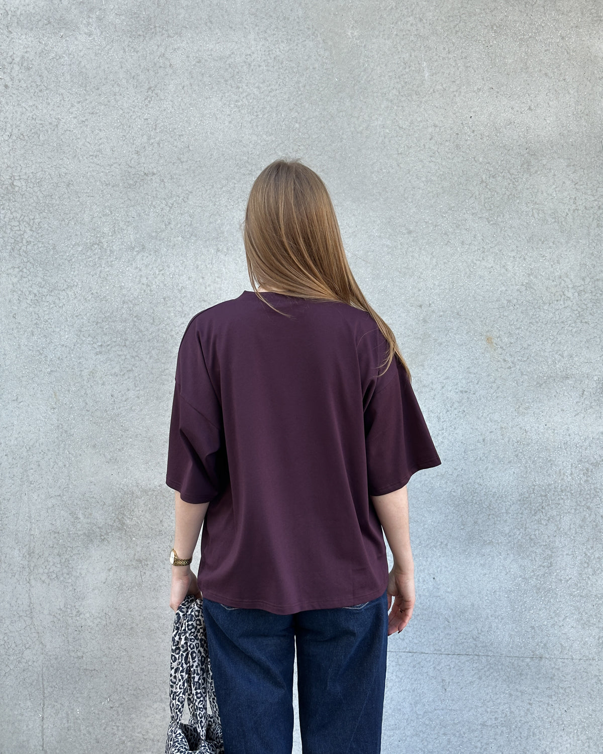 BOXY T-SHIRT TEMEL CHERRY LACQUER