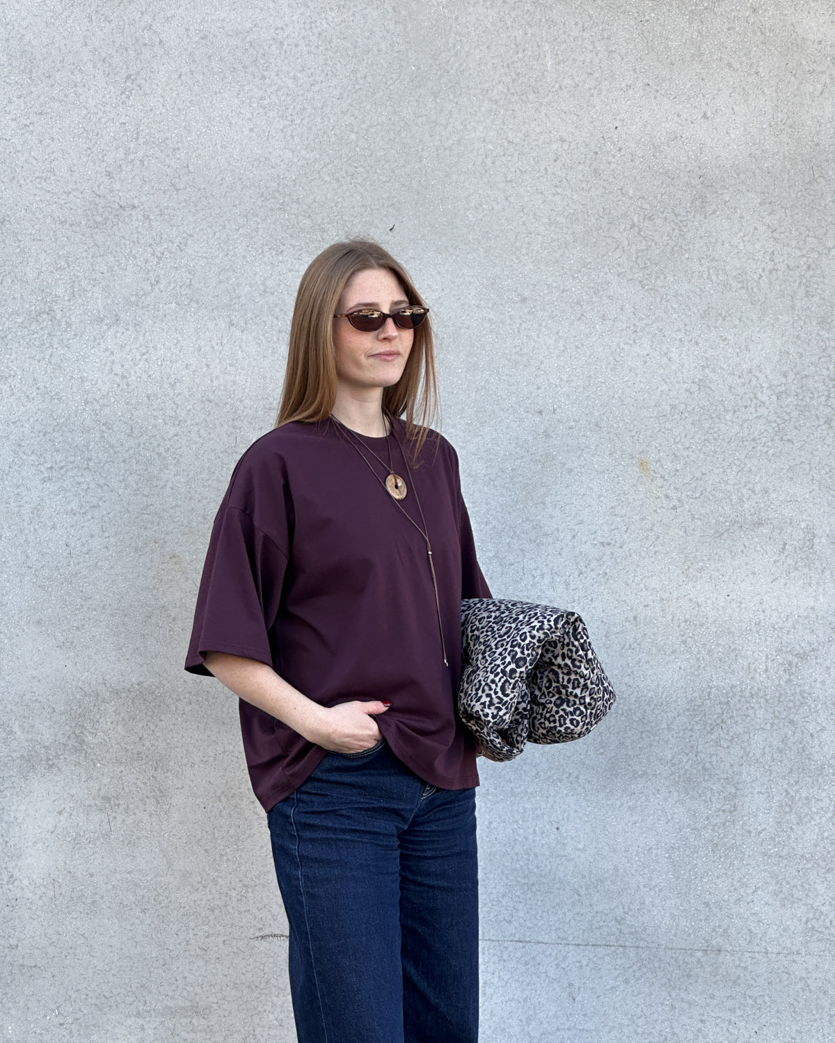 BOXY T-SHIRT TEMEL CHERRY LACQUER