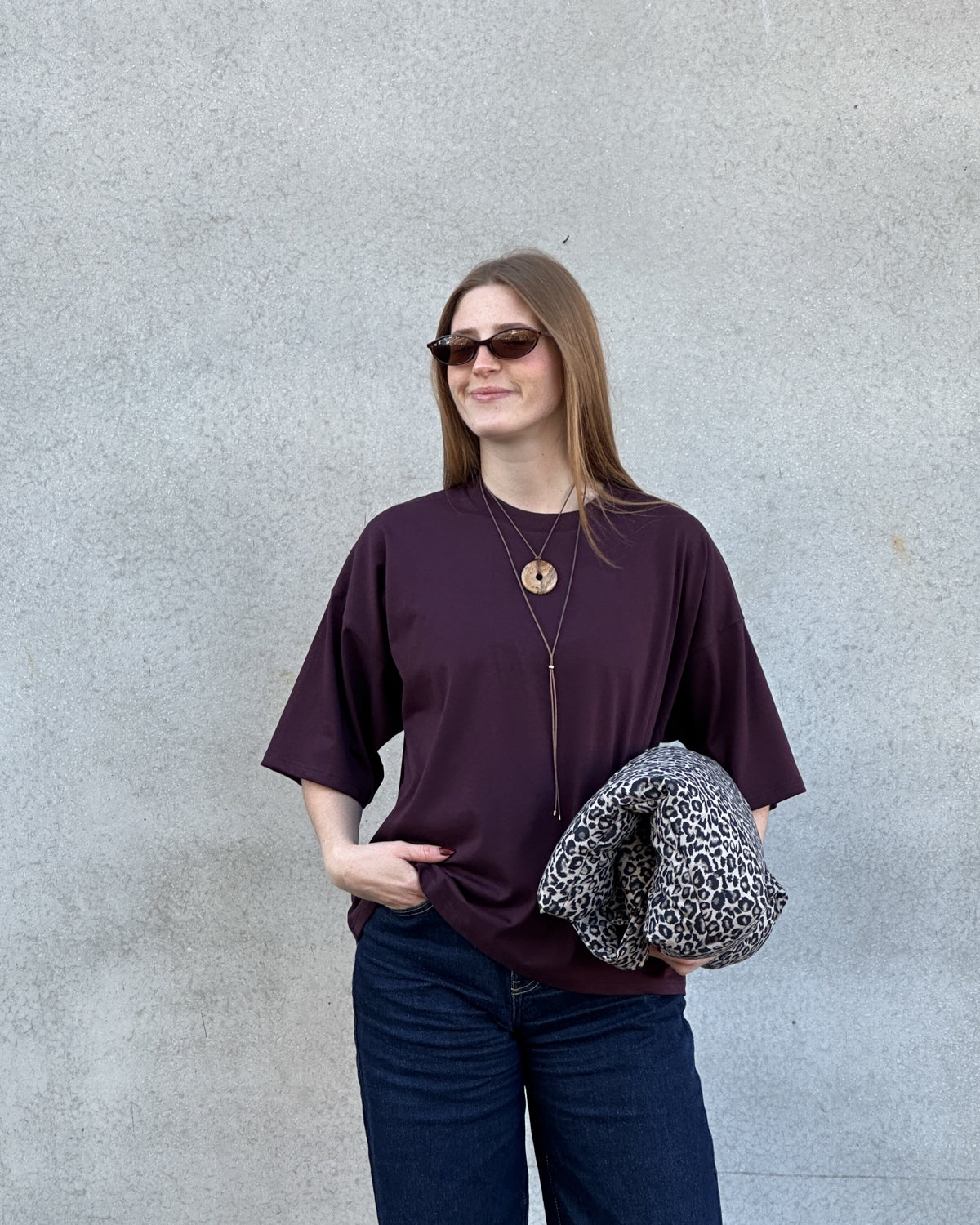 BOXY T-SHIRT TEMEL CHERRY LACQUER