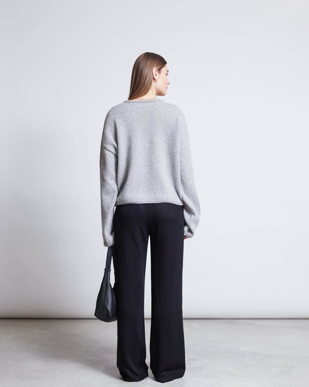 WOOLY KNIT JUMPER LEJAK LIGHT GREY