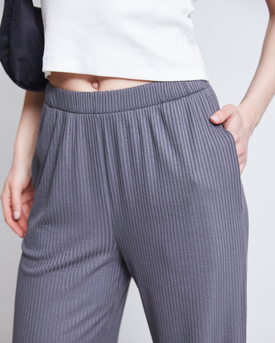 LYOCELL PANTS SMILLA DARK GREY