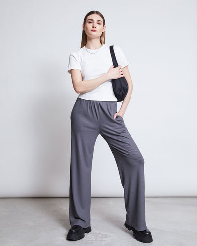 LYOCELL PANTS SMILLA DARK GREY