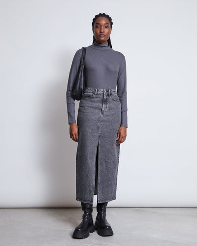 LYOCELL TURTLENECK MIO DARK GREY