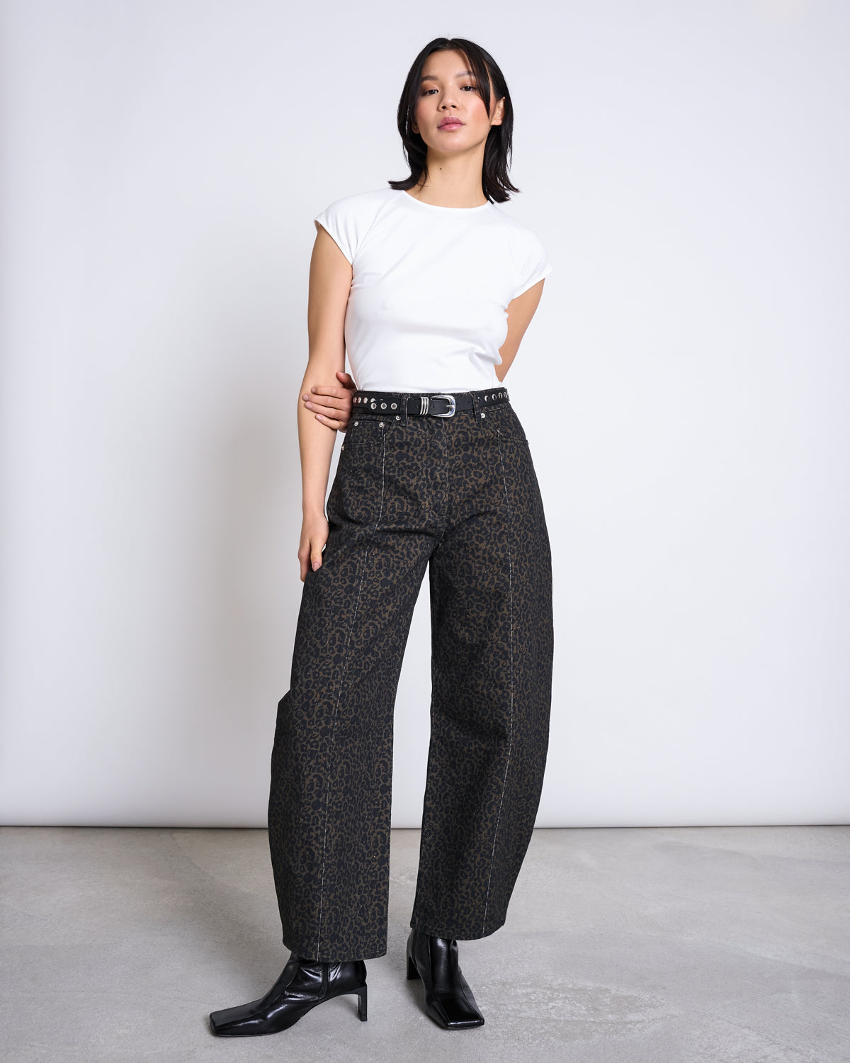 STUDDED BELT KAELA BLACK SILVER Accessories jan-n-june 1