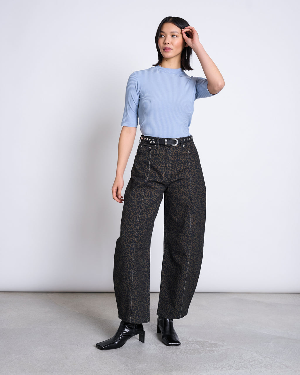 STUDDED BELT KAELA BLACK SILVER Accessories jan-n-june 2