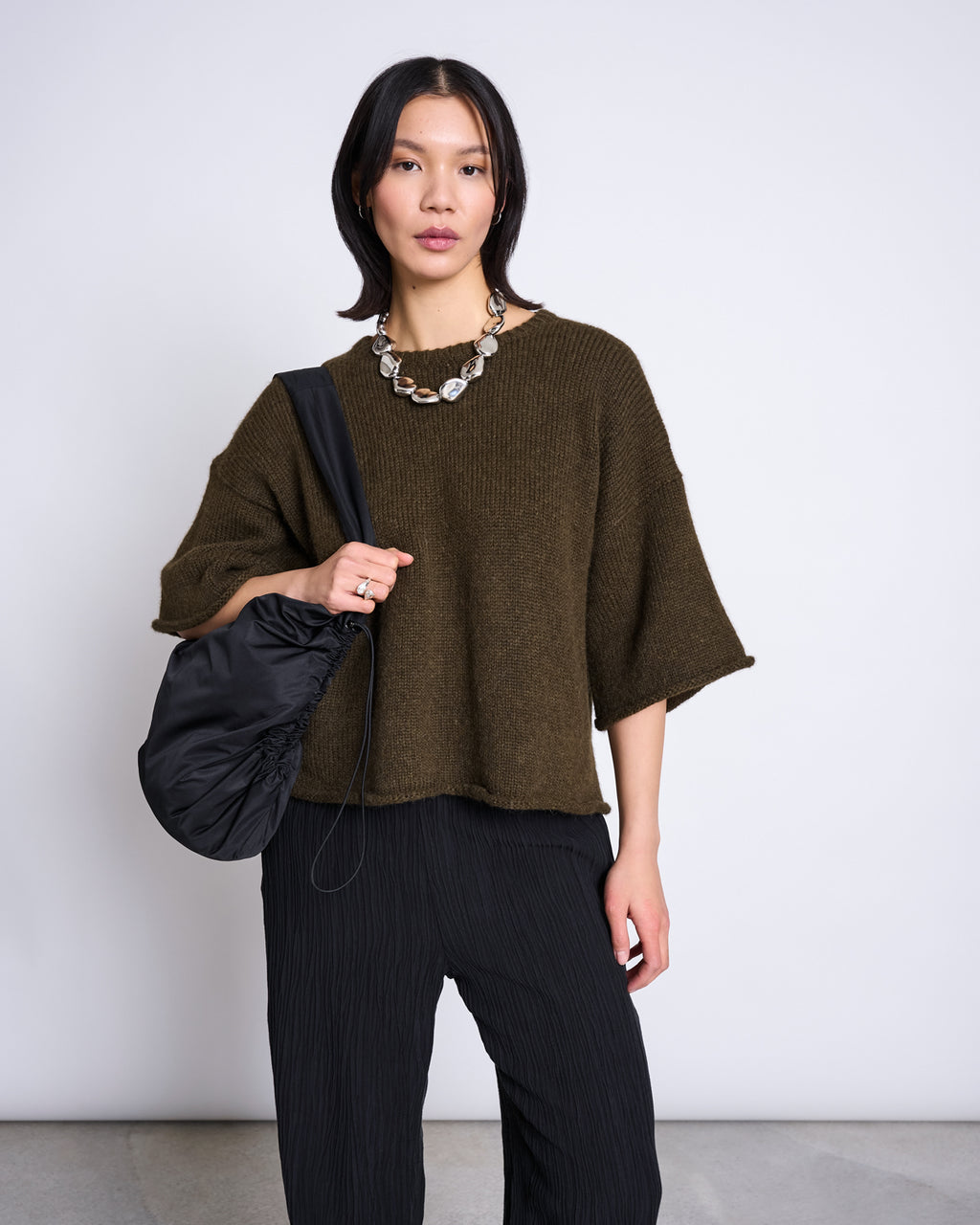 ALPACA KNIT SHIRT VAIL ROSEMARY Sweater jan-n-june 2