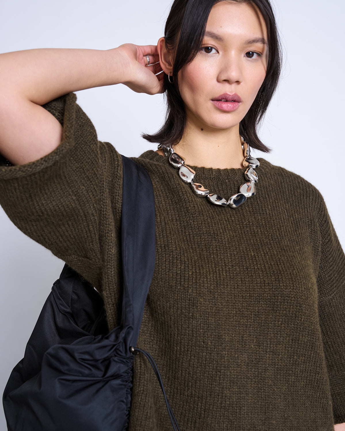 ALPACA KNIT SHIRT VAIL ROSEMARY Sweater jan-n-june 3