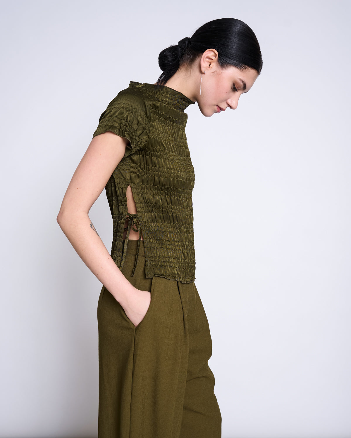 PLEATED WIDE PANTS NIVA ROSEMARY Pants jan-n-june 5
