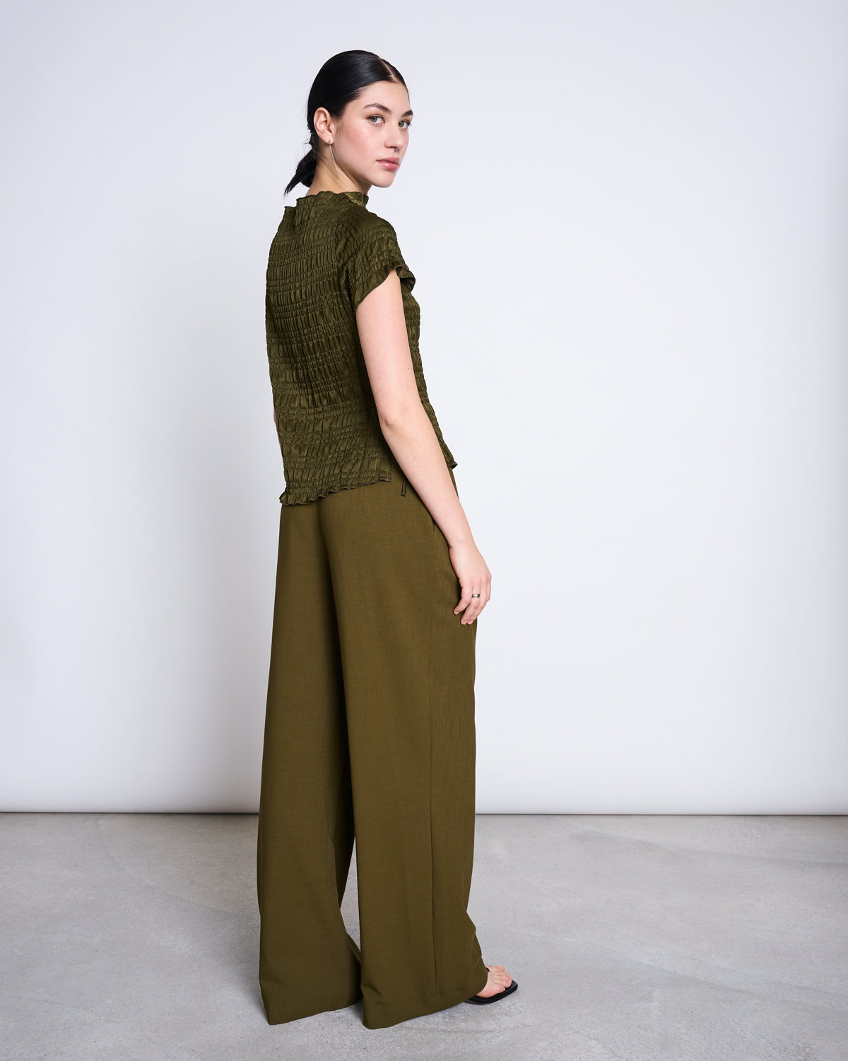 PLEATED WIDE PANTS NIVA ROSEMARY Pants jan-n-june 7