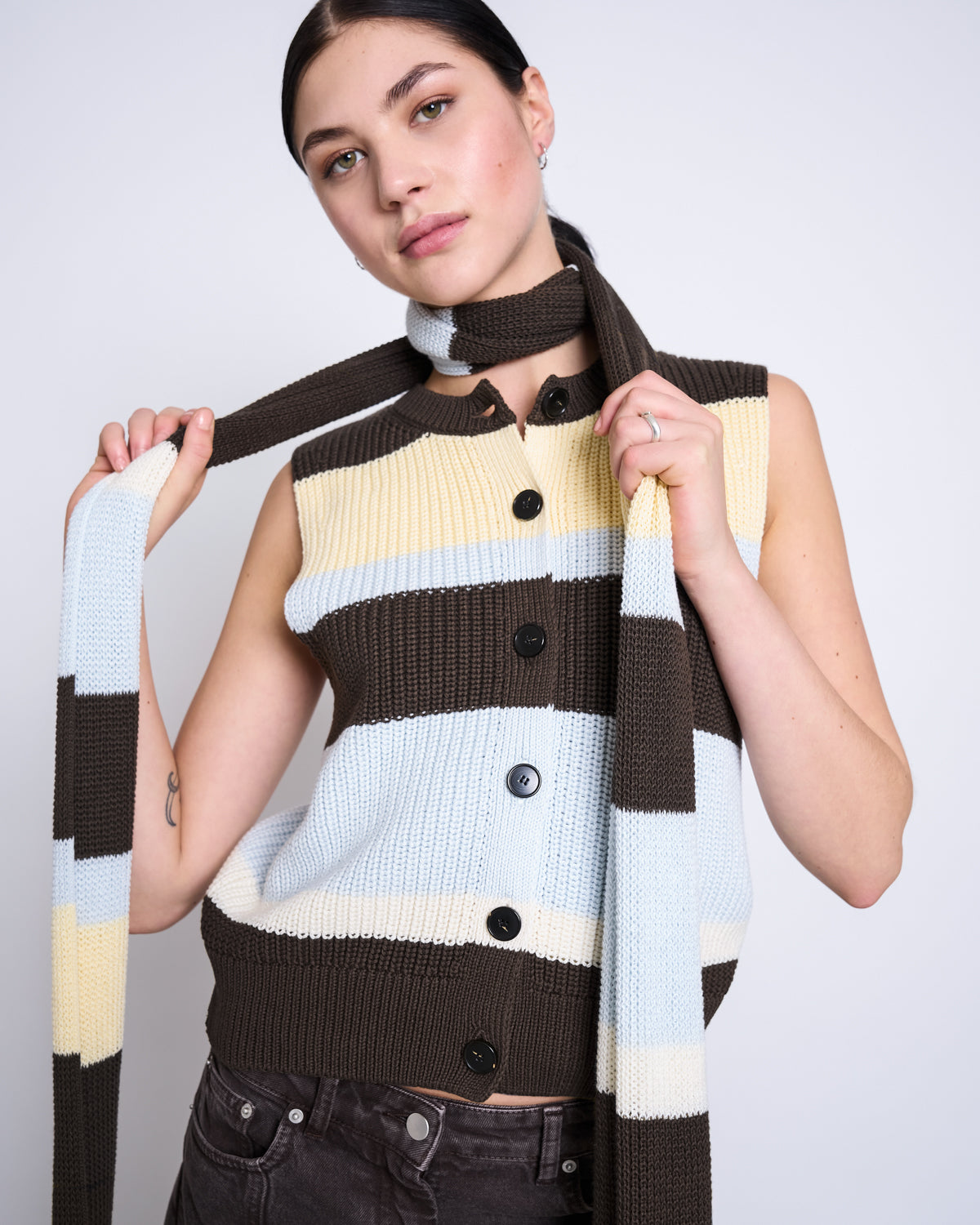 STRIPED SCARF ELVAN MULTICOLOR GOTS Accessories jan-n-june 3