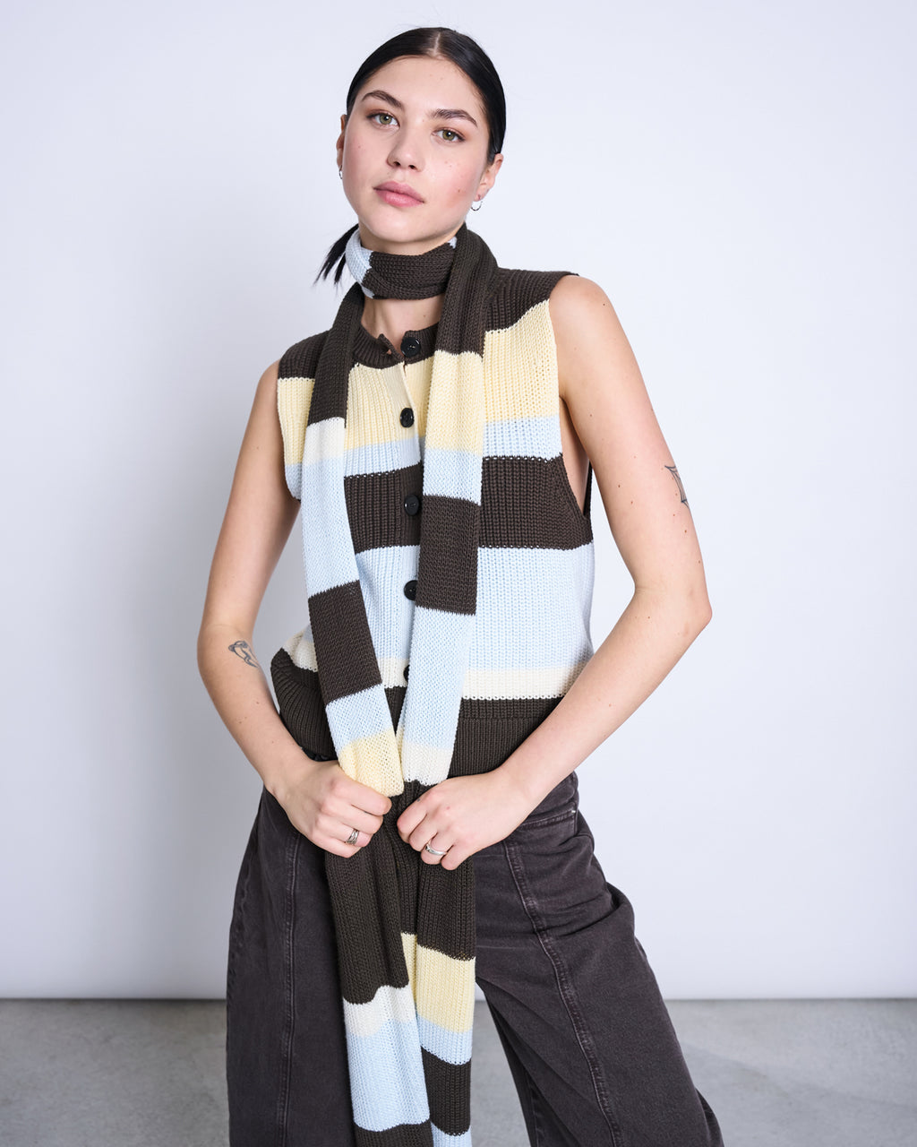 KNIT VEST FRI STRIPED MULTICOLOR GOTS Cardigan jan-n-june 8