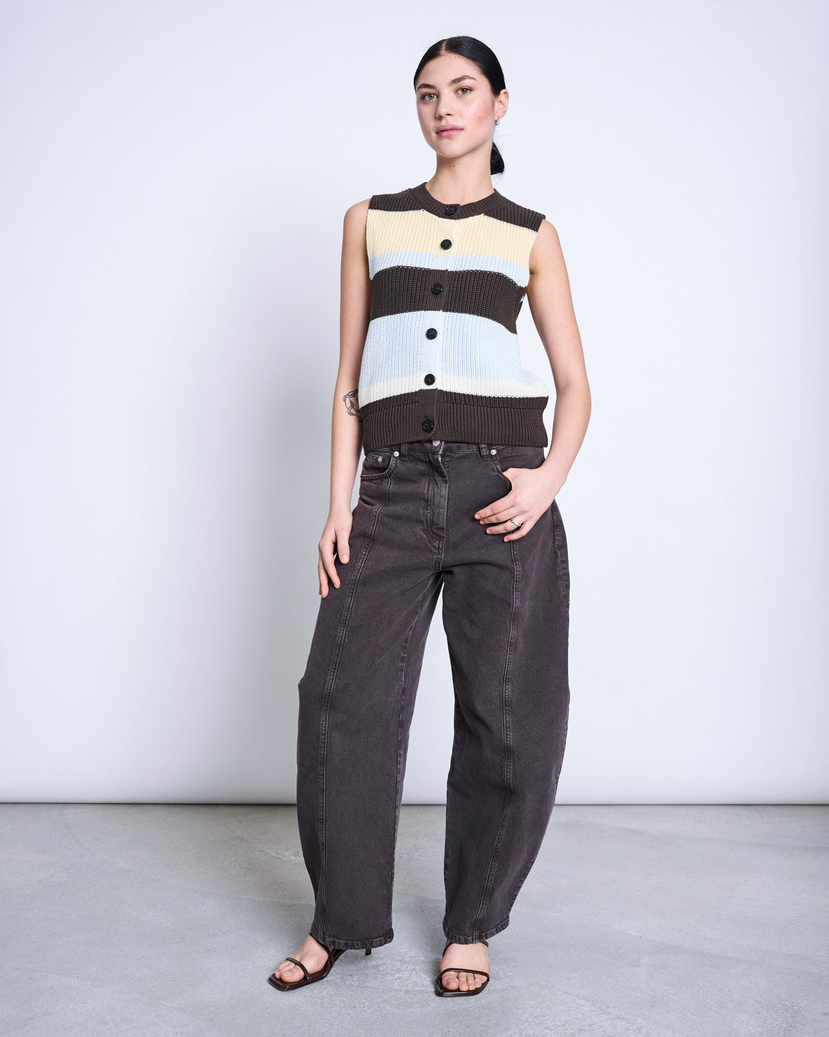 KNIT VEST FRI STRIPED MULTICOLOR GOTS Cardigan jan-n-june 9