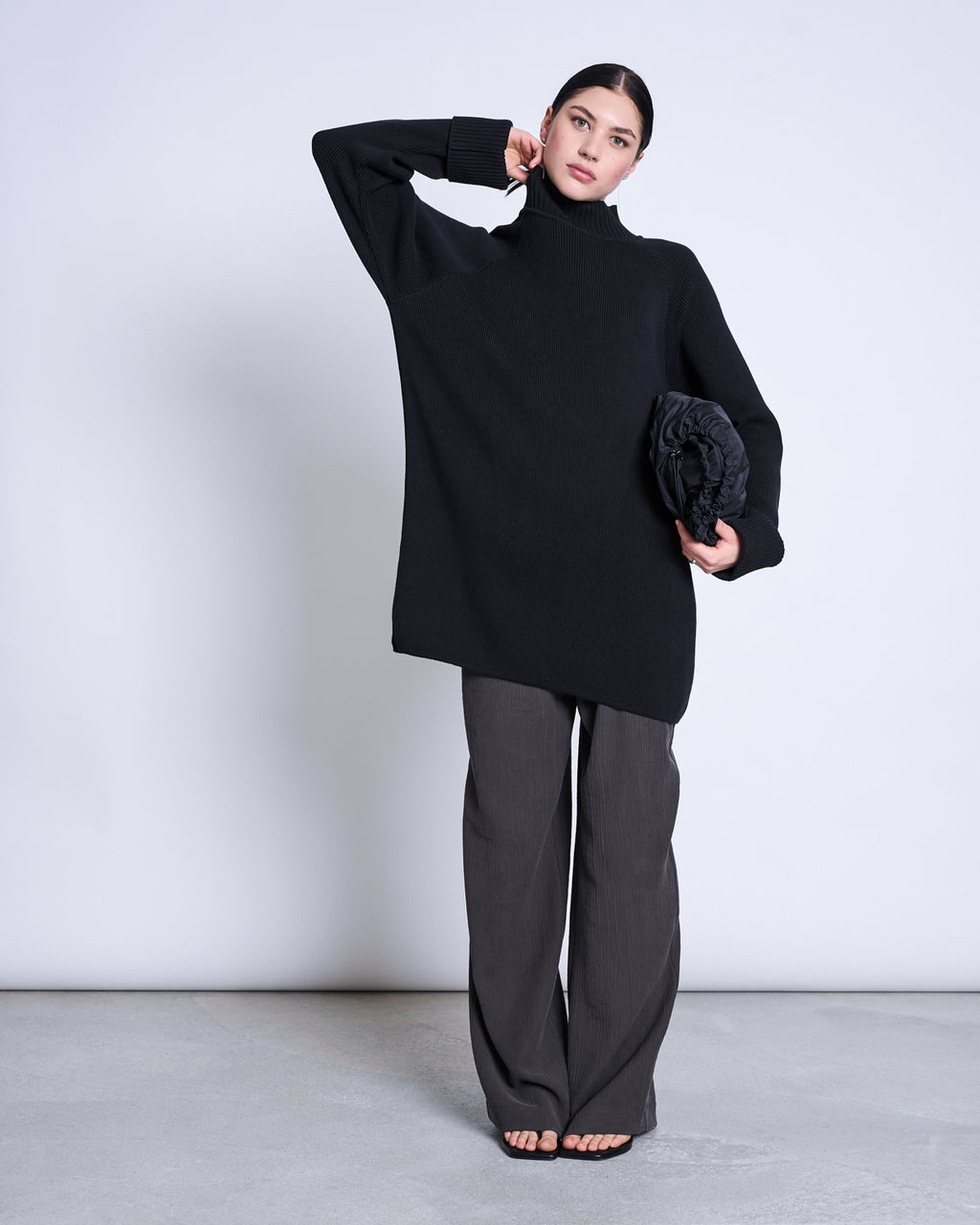 KNIT MINI DRESS LUNY BLACK GOTS Dress jan-n-june 6