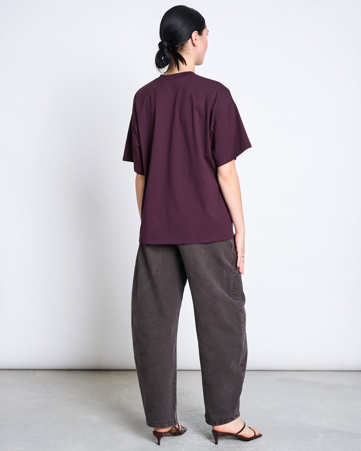 SLITTED T-SHIRT NADIL CHERRY LACQUER