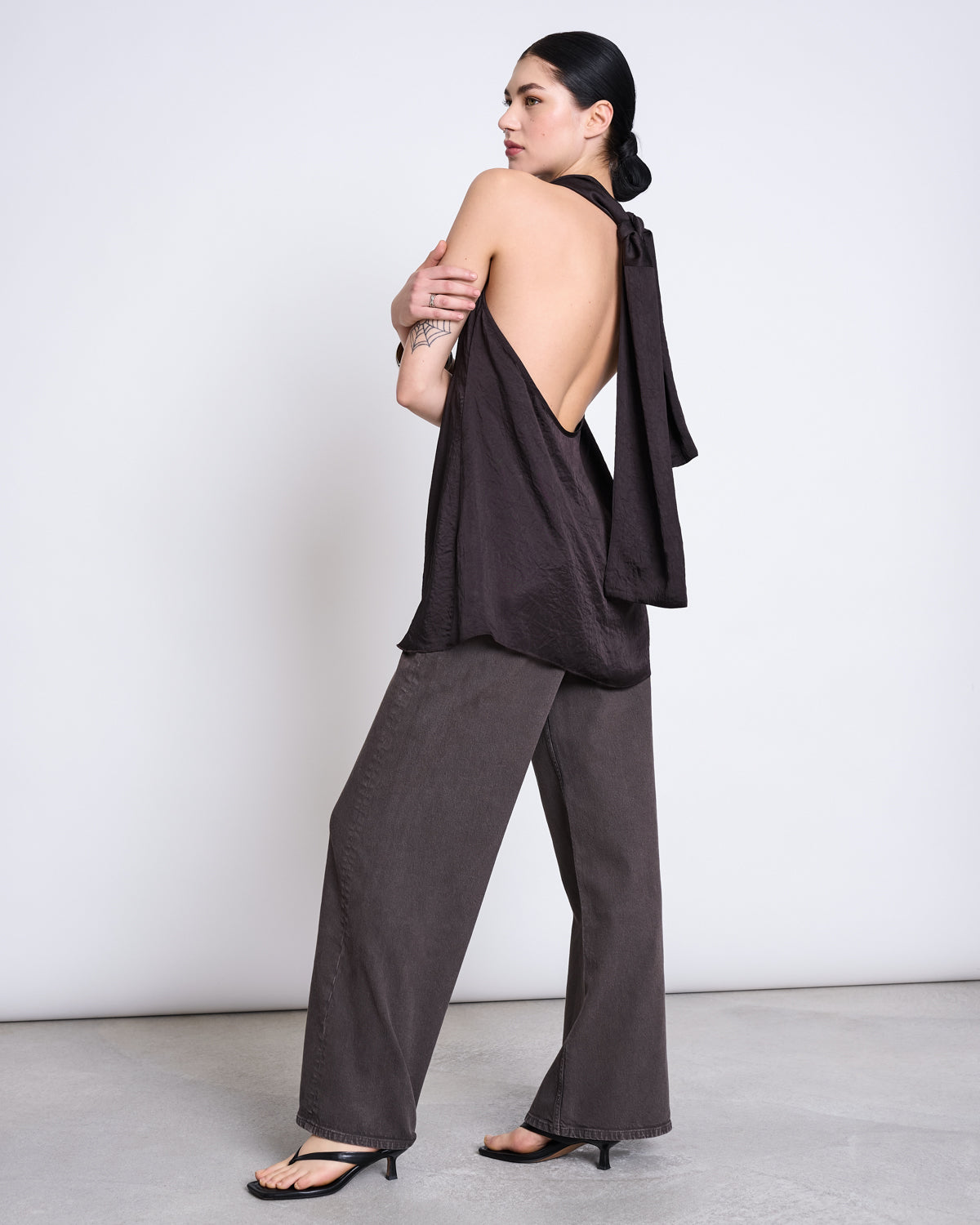 WIDE LEG MIDRISE JEANS TACNA MUD Pants jan-n-june 6