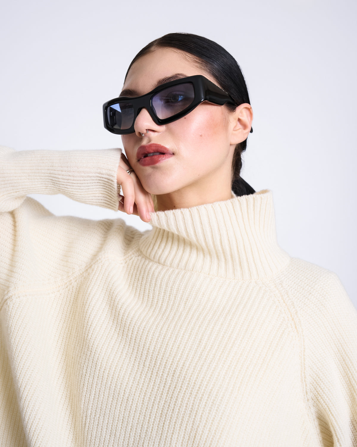 HIGH-NECK JUMPER WOOLY OLA OFFWHITE GOTS Jumper jan-n-june 1