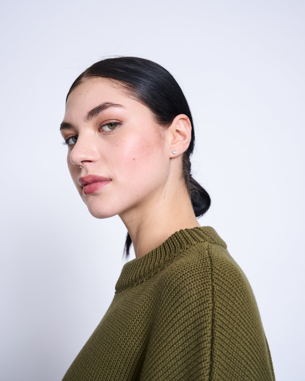 JUMPER YAGMUR WOODY OLIVE GOTS Sweater jan-n-june 4