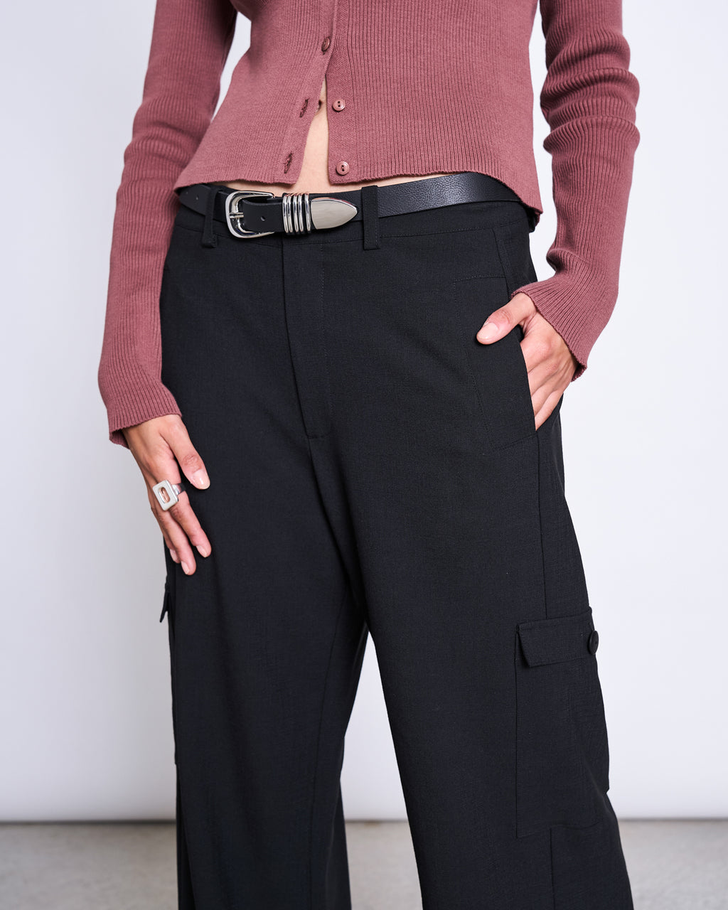 BIG WESTERN BELT ARIX BLACK SILVER Accessories jan-n-june 3