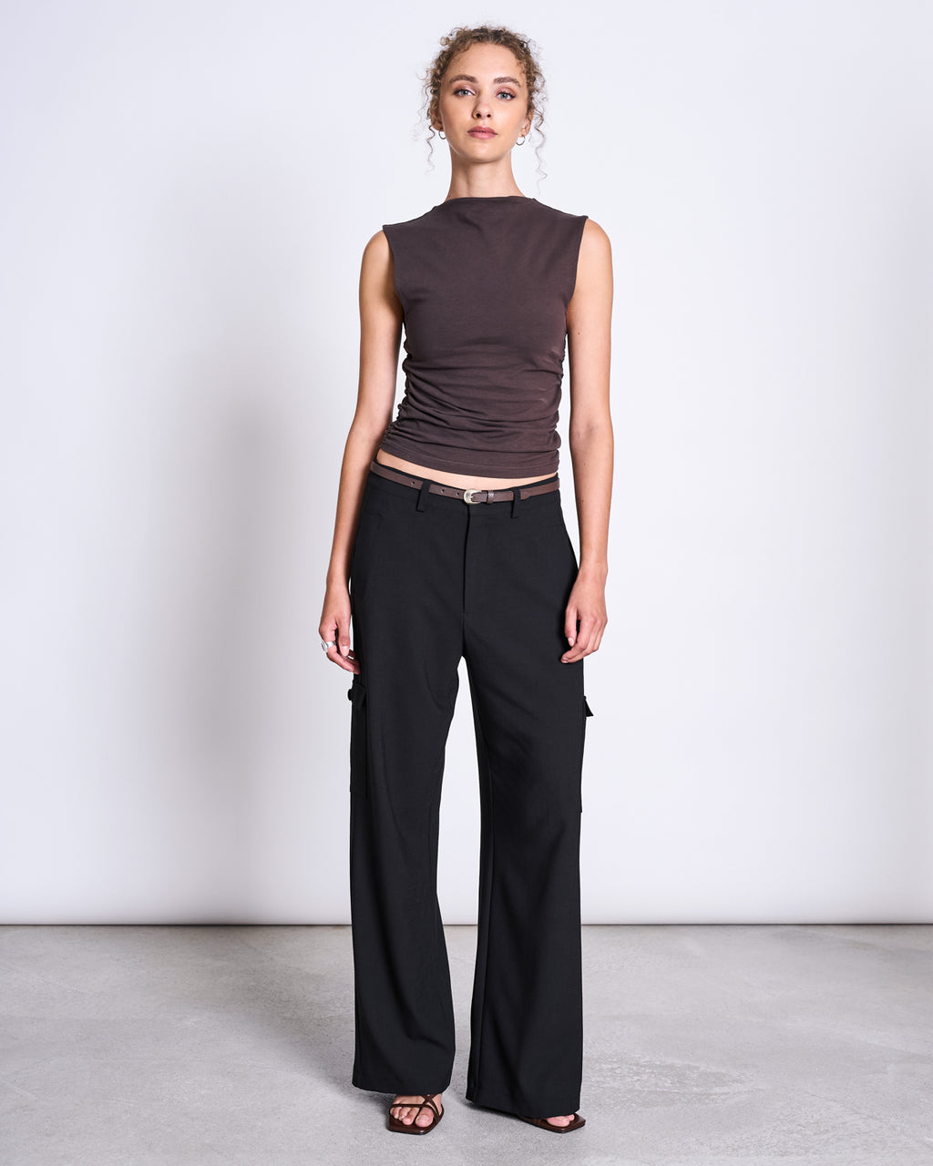 RUFFLE TOP RAFO MUD GOTS
