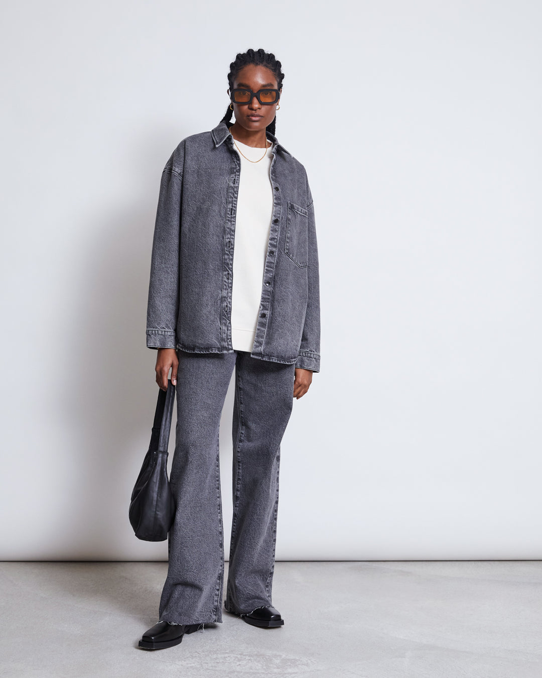 DENIM SHIRT SOLACE LIGHT GREY – JAN 'N JUNE