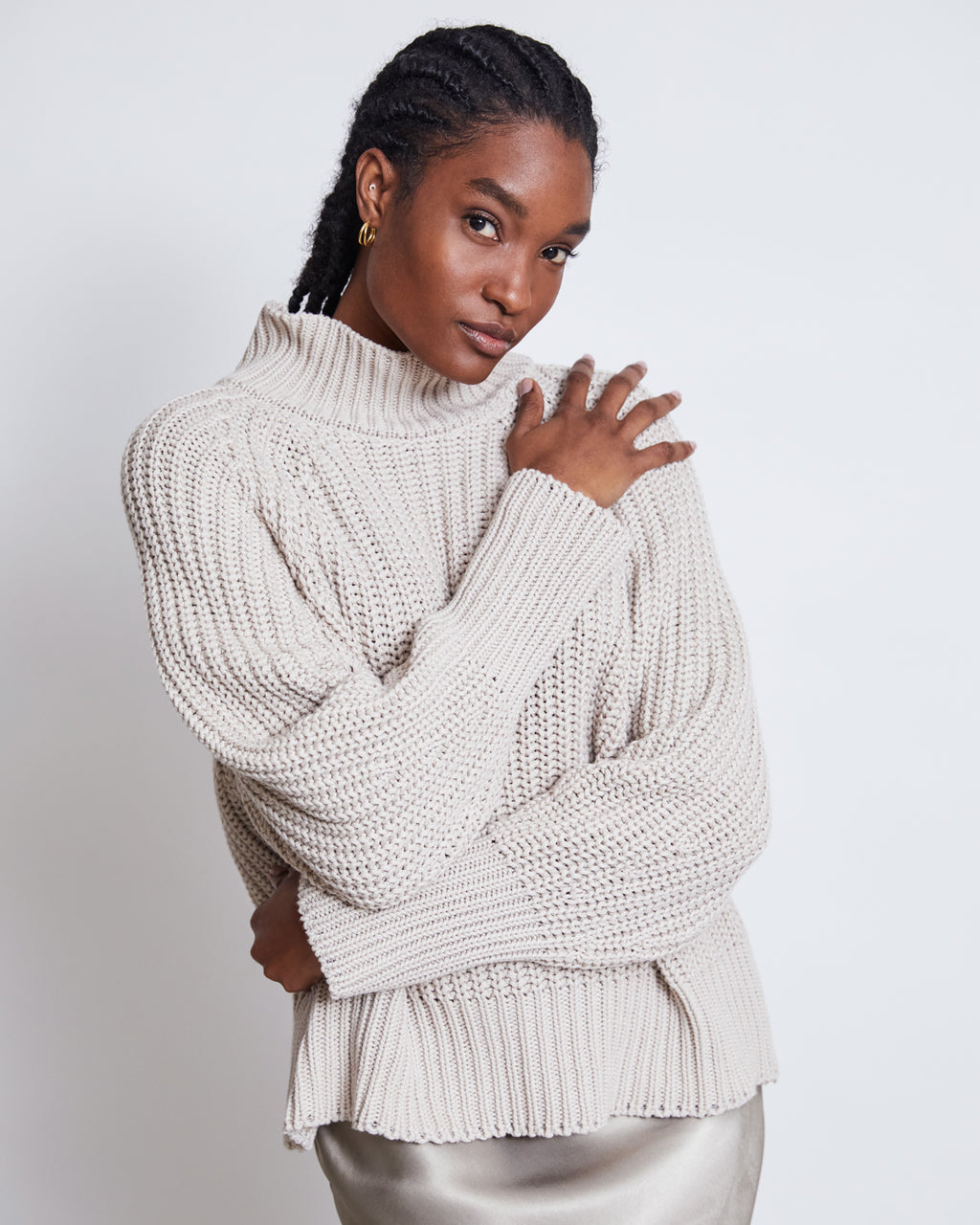 JUMPER OLA IVORY GOTS Turtleneck jan-n-june 5