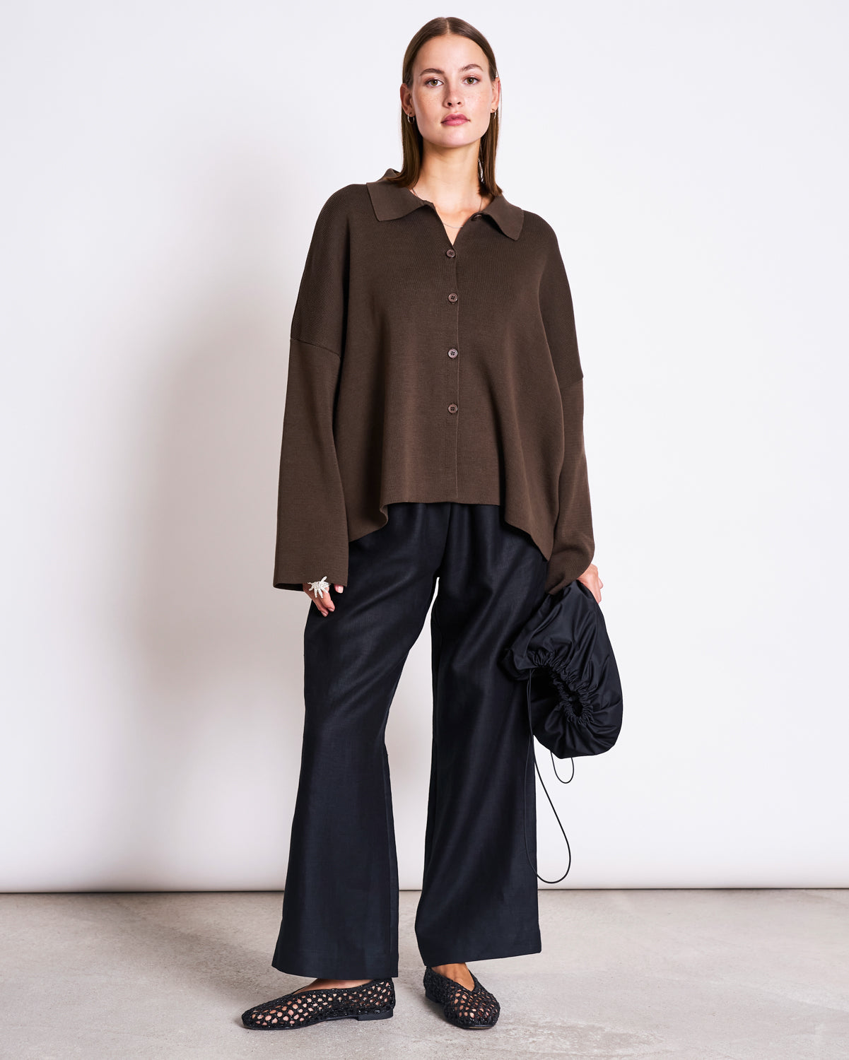 LINEN PANTS BEVEREN BLACK Ankle length Pants jan-n-june 4