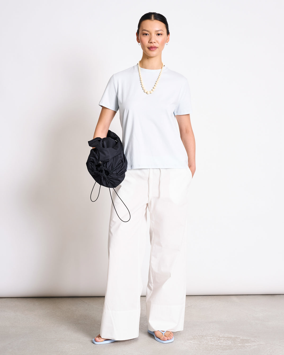 BRUSHED T-SHIRT BOY ICE BLUE GOTS T-shirt jan-n-june 1