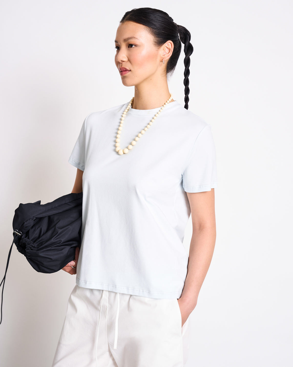 BRUSHED T-SHIRT BOY ICE BLUE GOTS T-shirt jan-n-june 3