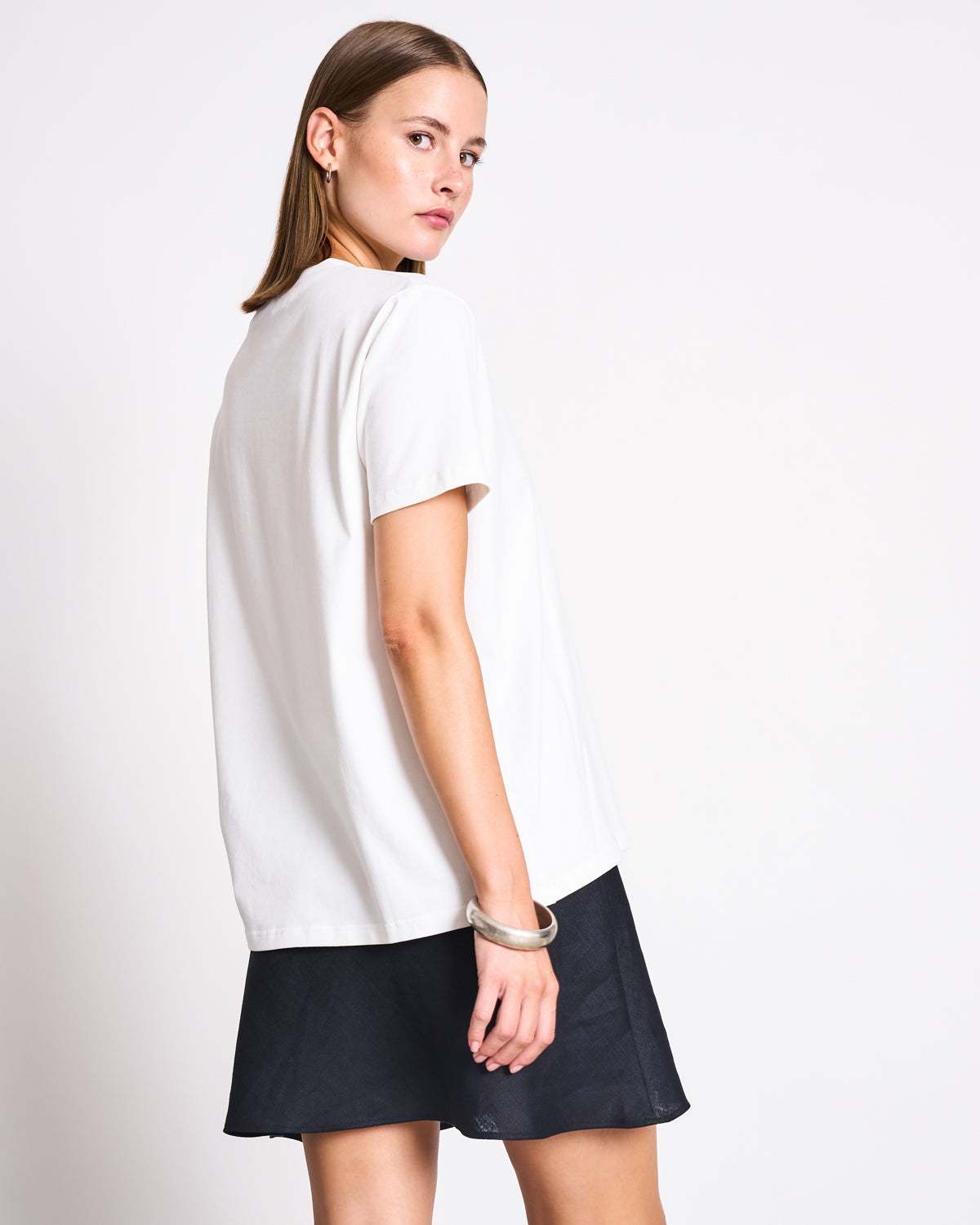 LINEN MINI SKIRT CERCIS BLACK Skirt jan-n-june 5