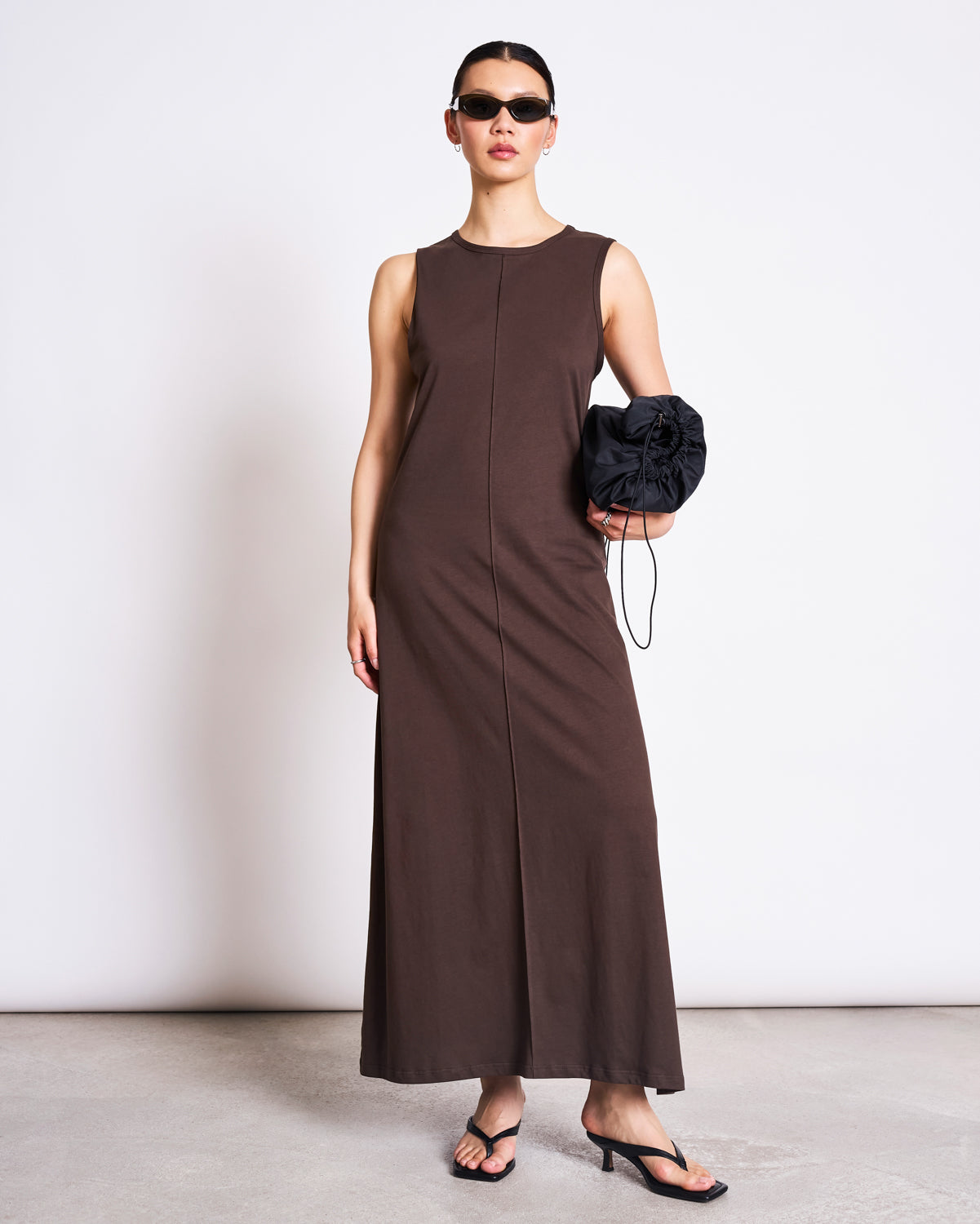 SLEEVELESS MAXI DRESS CALIA MUD Dress jan-n-june 1
