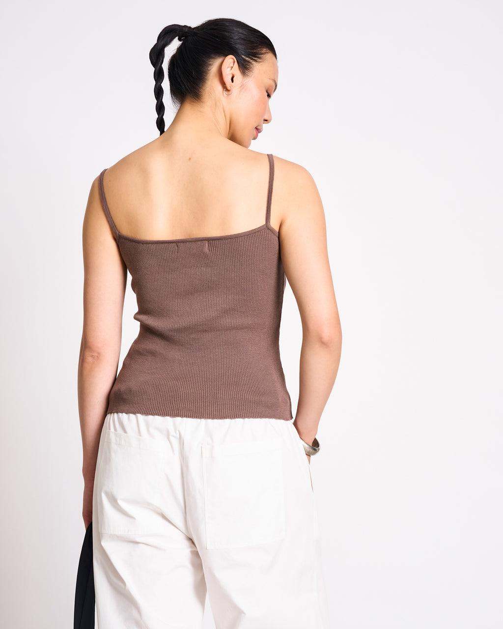 KNIT SPAGHETTI TOP CASTANEA CLAY GOTS T-shirt jan-n-june 4