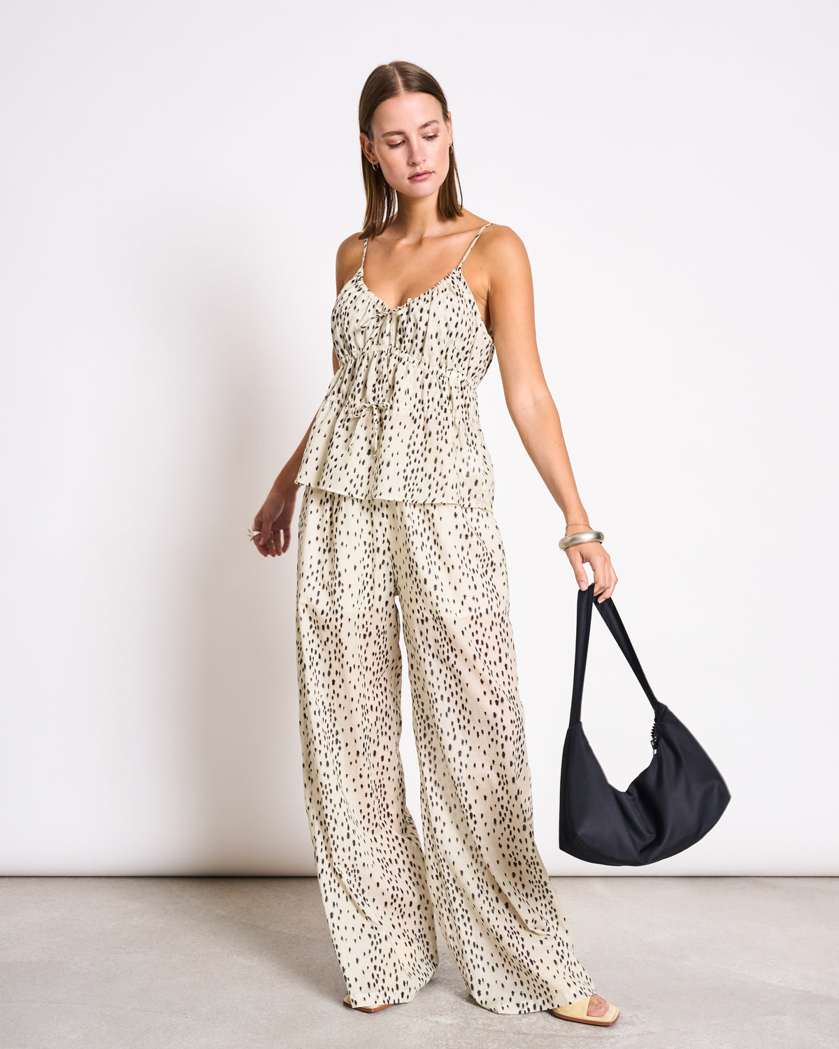 SPAGHETTI TIE TOP EBUR DALMATIAN DOTS T-shirt jan-n-june 4